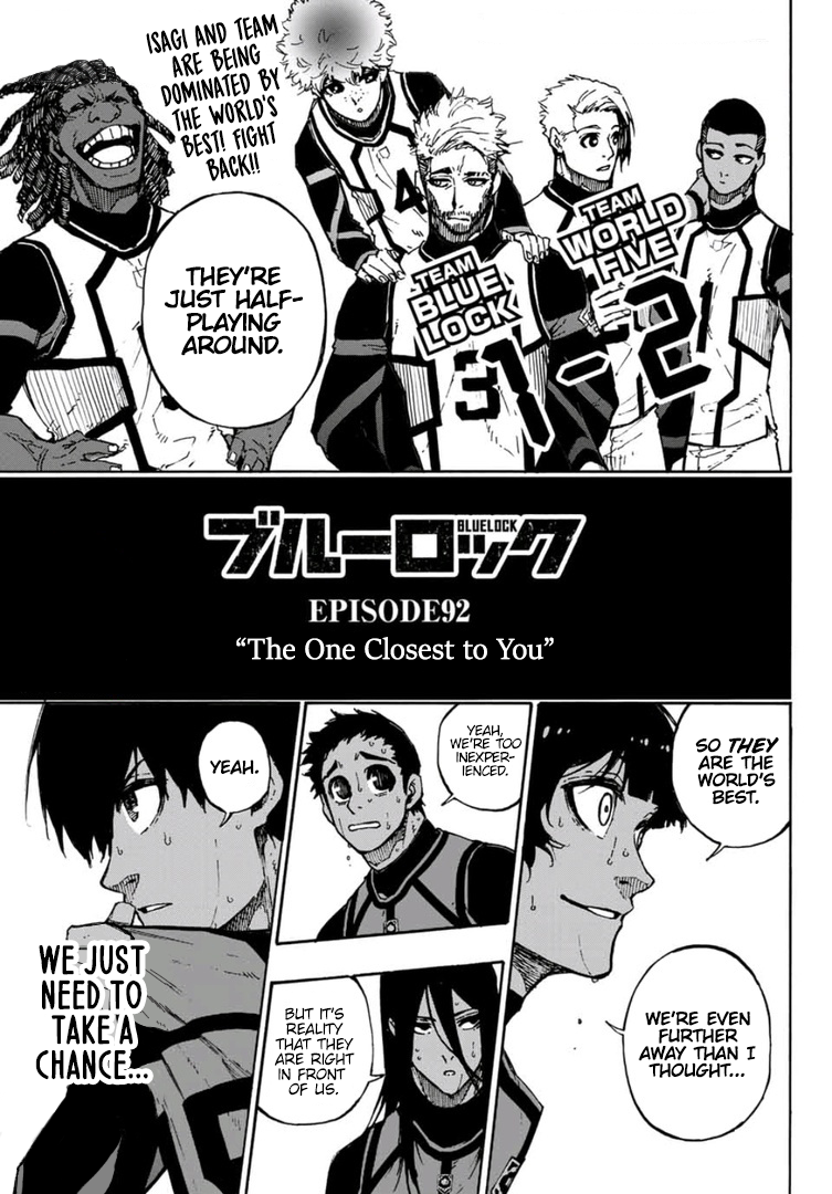 Blue Lock, Chapter 92 image 01